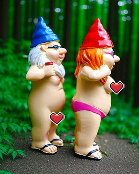 Leverse outdoor garden decor gnomes endure sun and rain
