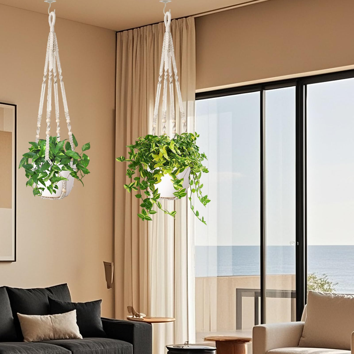 LEWESU tassel-free design suits modern minimalist interiors.