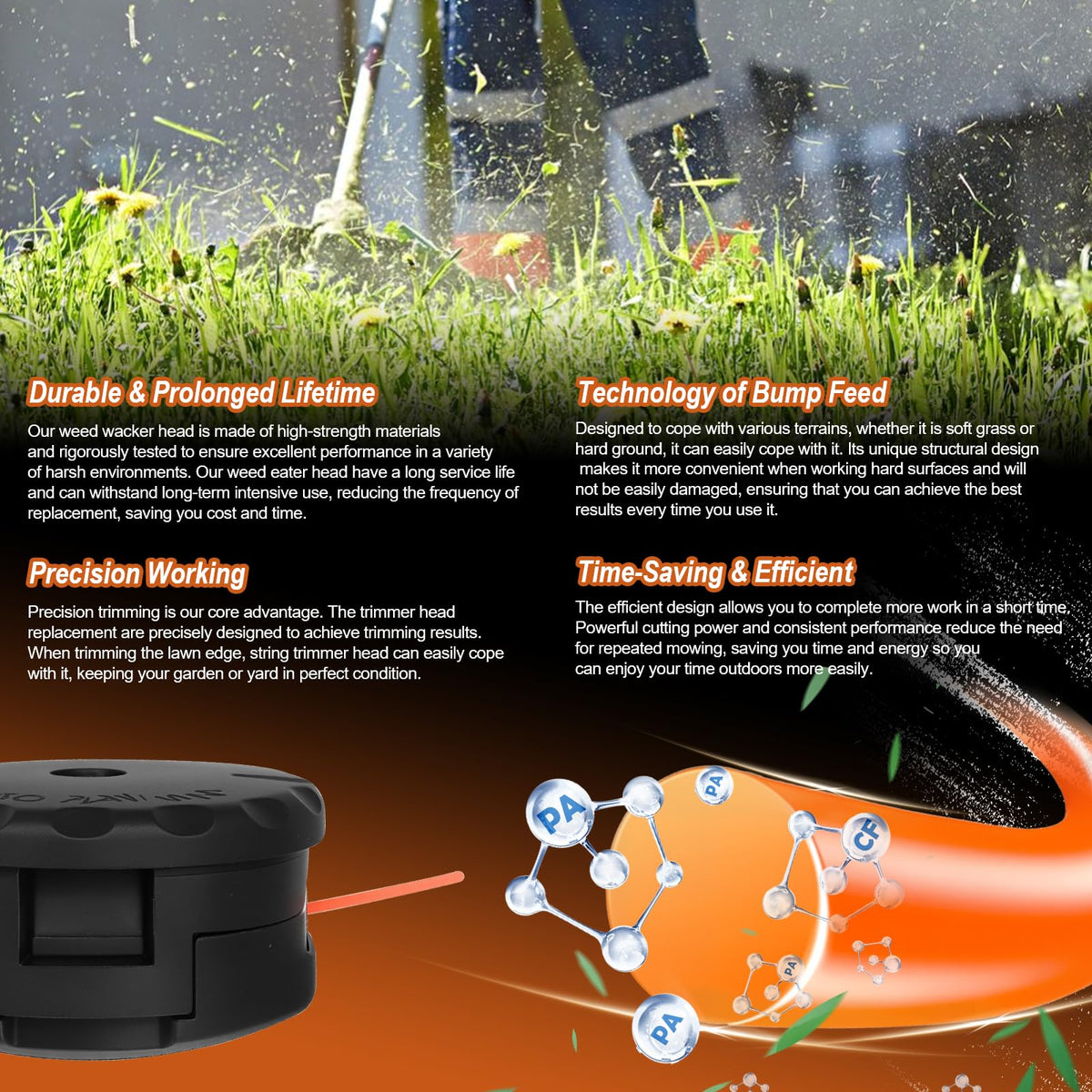 LEWEREST DWO1DT995 bump-feed action enables continuous cutting