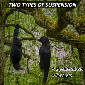 Lewtemi lightweight crow decoys that are easy to hang