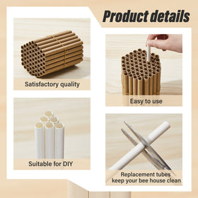 Lewtemi mason bee nest kraft paper for durable nesting