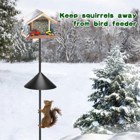 Lezcufer Pole-mount Baffle Kit provides practical protection for feeders.
