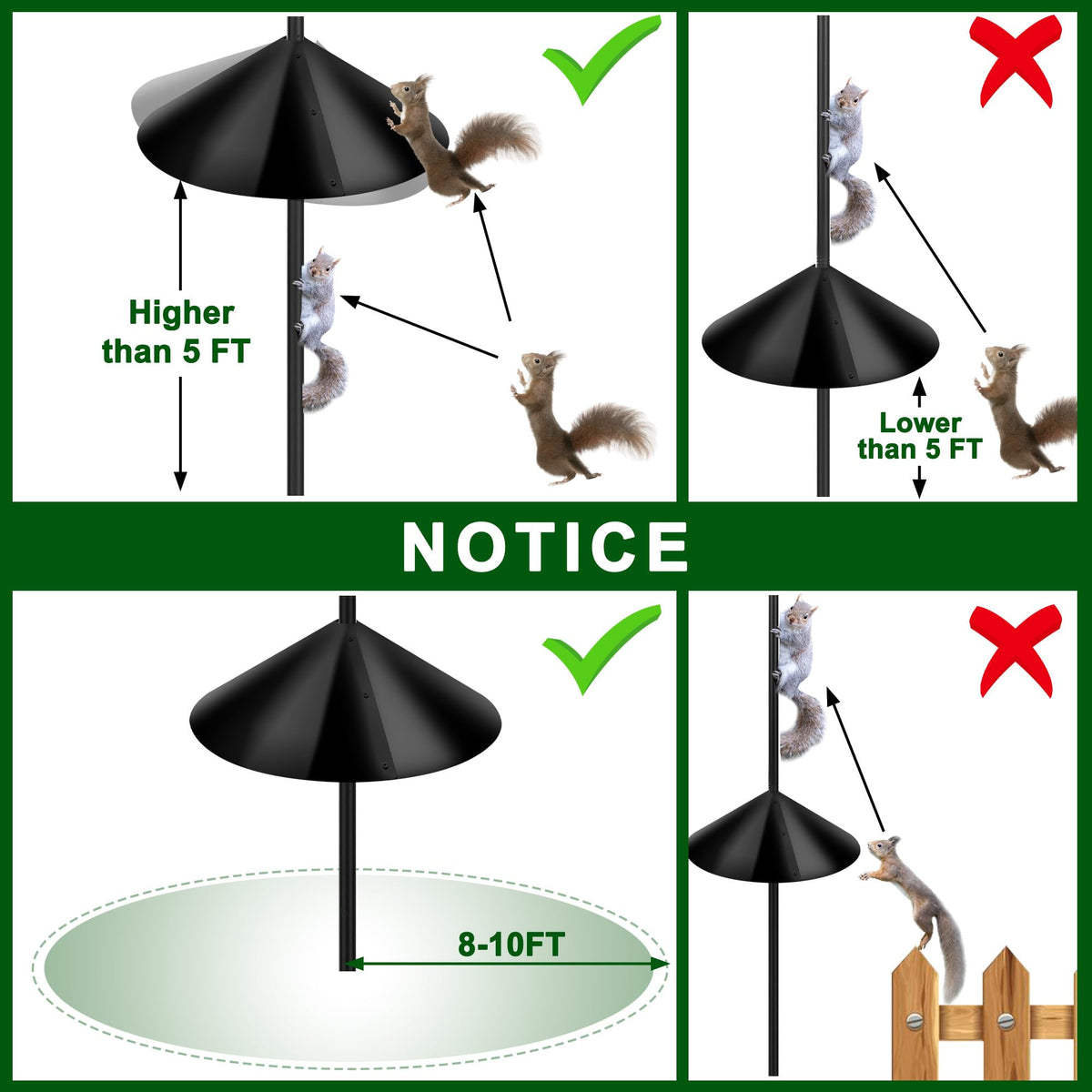 Lezcufer PP material baffle resists rust and keeps your garden neat.