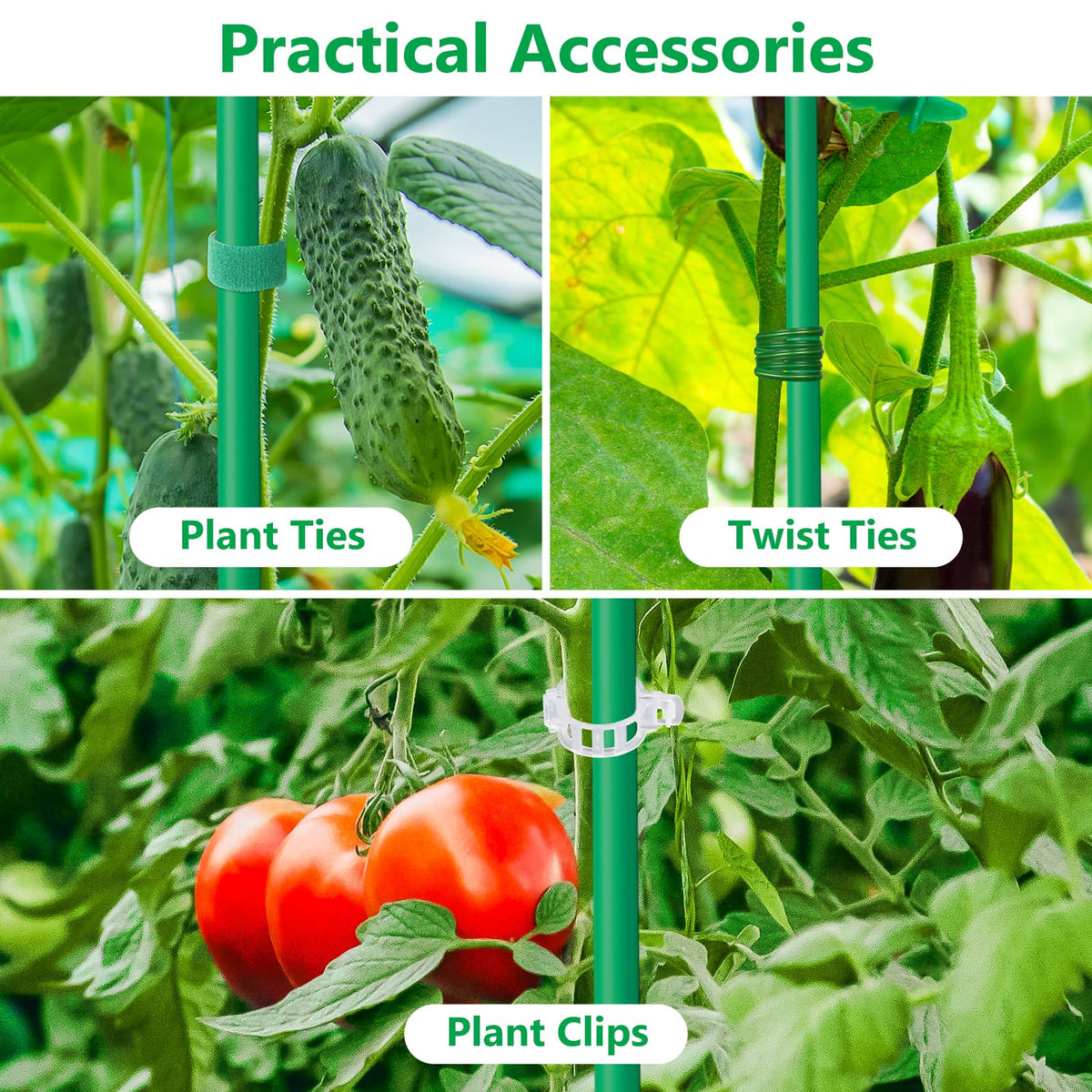 Lezmarket complete kit with gloves and clips keeps plants tidy and supported.