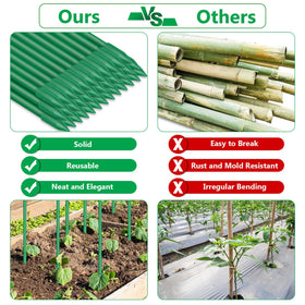 Lezmarket pointed caps protect tips for durable soil insertion.