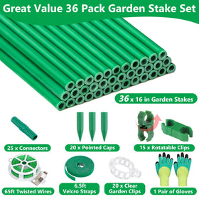 Lezmarket stake connectors keep stakes aligned for stable vertical growth.