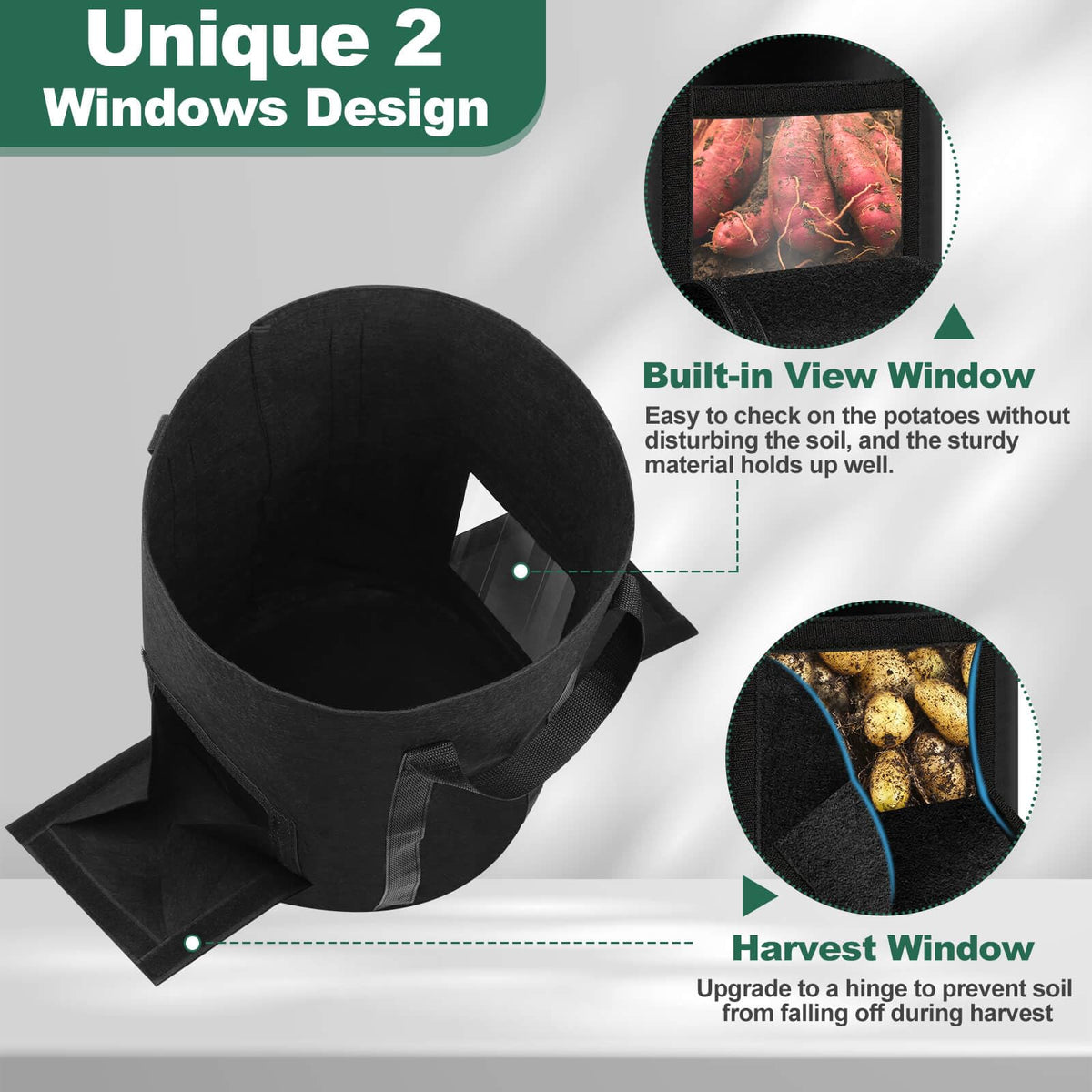 Lezmarket versatile bags support potatoes, onions, tomatoes, and more in small spaces.