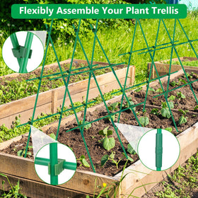 Lezmarket Velcro straps secure taller plants along the stake.