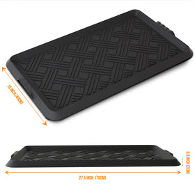 LFCONNECT large-capacity shoe mat holds multiple pairs without crowding.