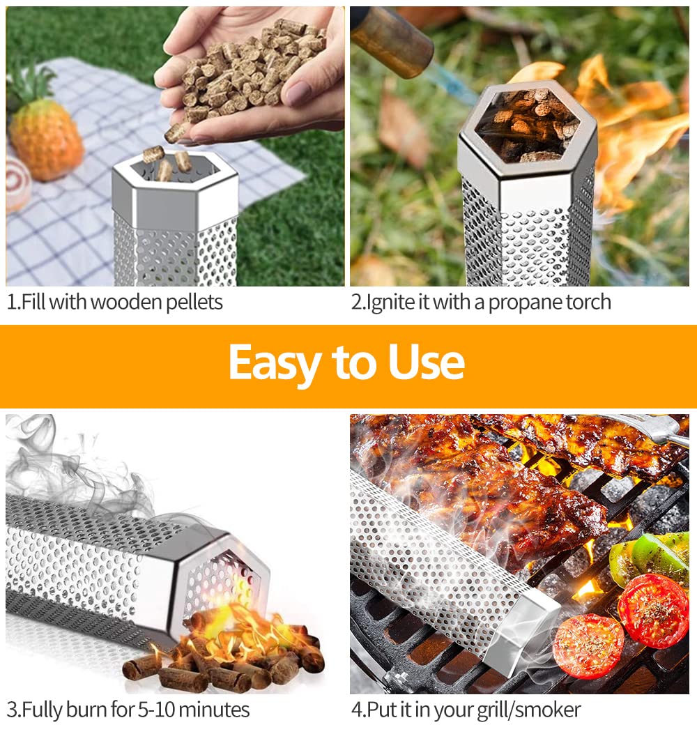 LFSEMINI hexagonal 304 stainless steel design prevents rolling and resists rust.