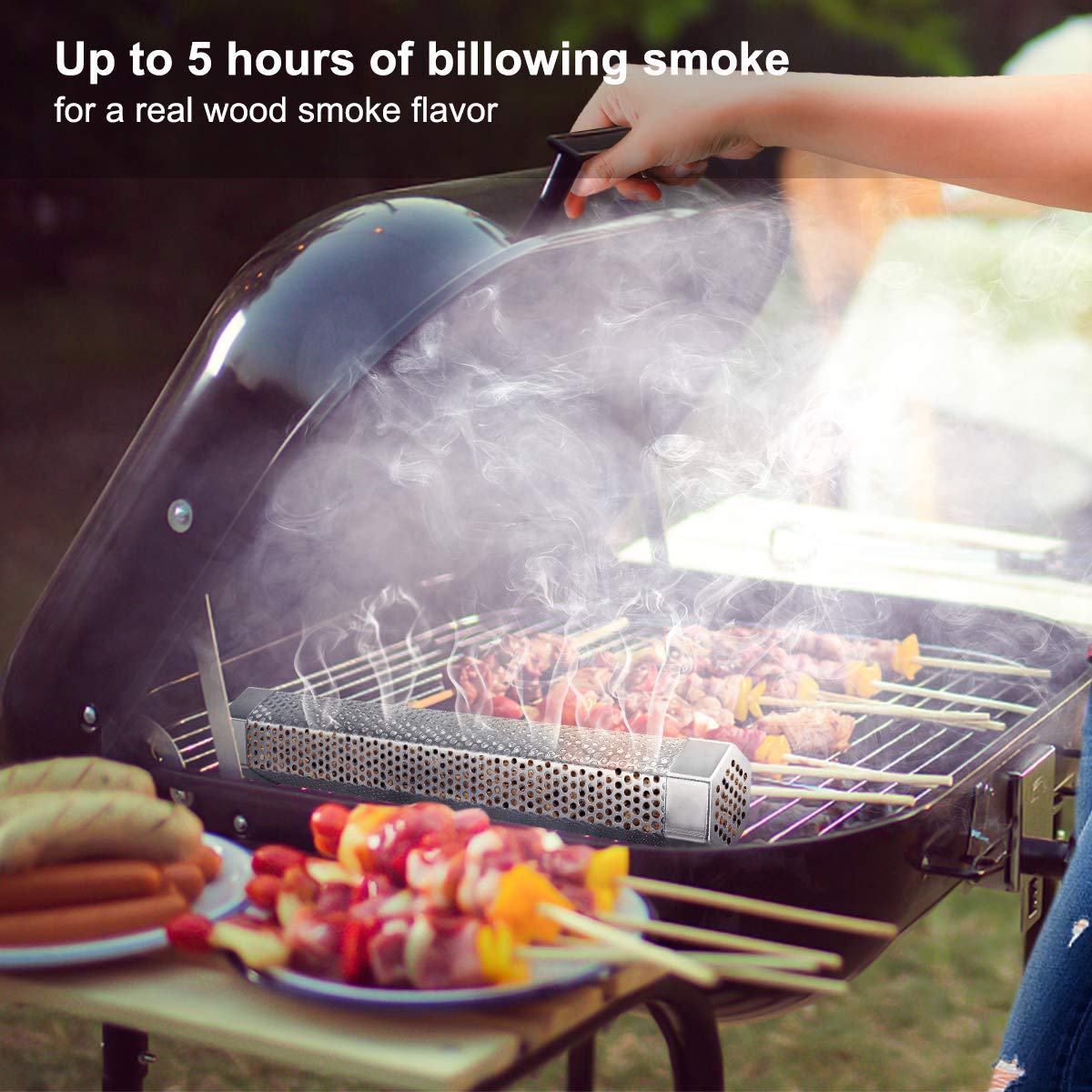 Gift-ready LFSEMINI smoker tube kit for BBQ lovers.