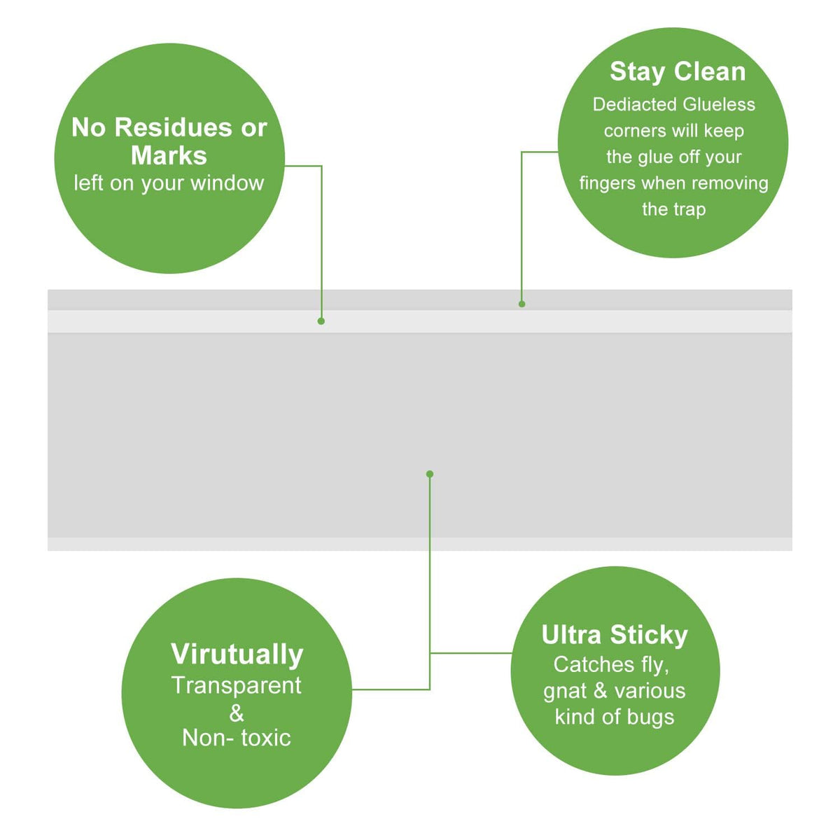 LFSYS fly paper sticky strips capture pests on contact with minimal cleanup.