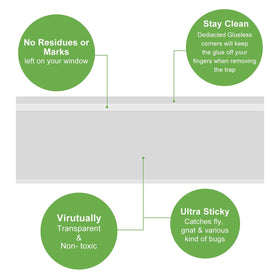 LFSYS fly paper sticky strips capture pests on contact with minimal cleanup.