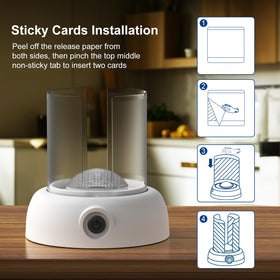 LFSYS fruit fly trap adhesive boards provide quiet, odor-free capture