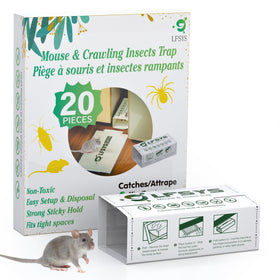 LFSYS mouse traps indoor 20-pack with foldable design for easy placement in kitchens