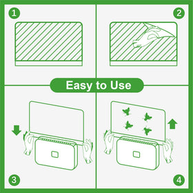 LFSYS sticky card close-up showing clear, durable adhesion