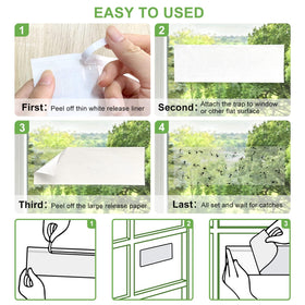 LFSYS window trap clear glue remains nearly invisible when installed on glass.