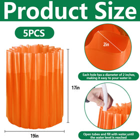 LFUTARI 19x17 insulated cover with water-fill design stabilizes plants against cold