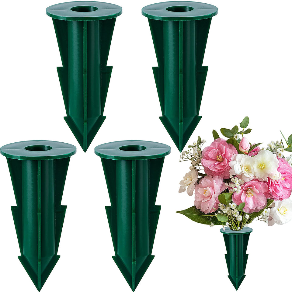 LFUTARI memorial flower holder base spike stabilizes arrangements in soil
