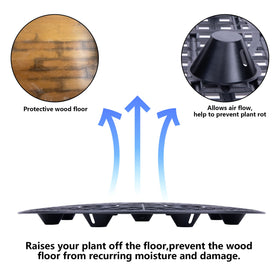 LFUTARI patio deck floor protector keeps surfaces safe while pots look organized.