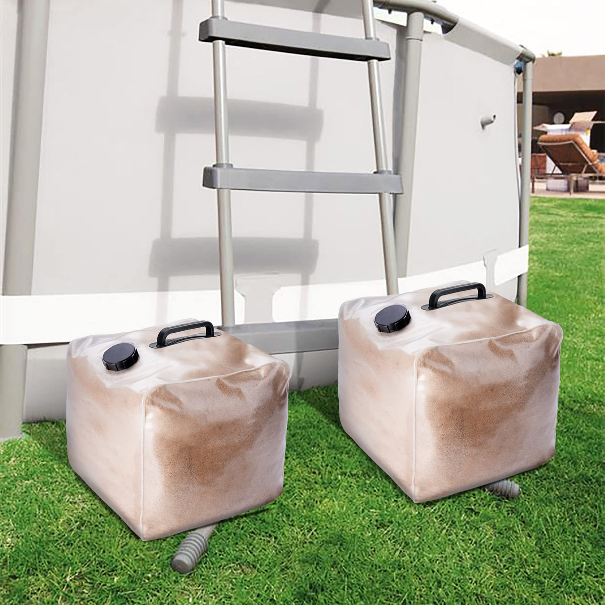LFUTARI 2-pack pool weight durable plastic design for outdoors