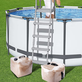 LFUTARI 2-pack pool weight folds flat for convenient stowage