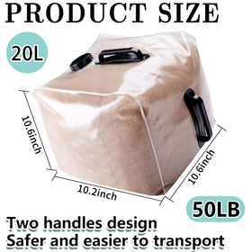 LFUTARI 2-pack pool weight side view showing sturdy plastic construction