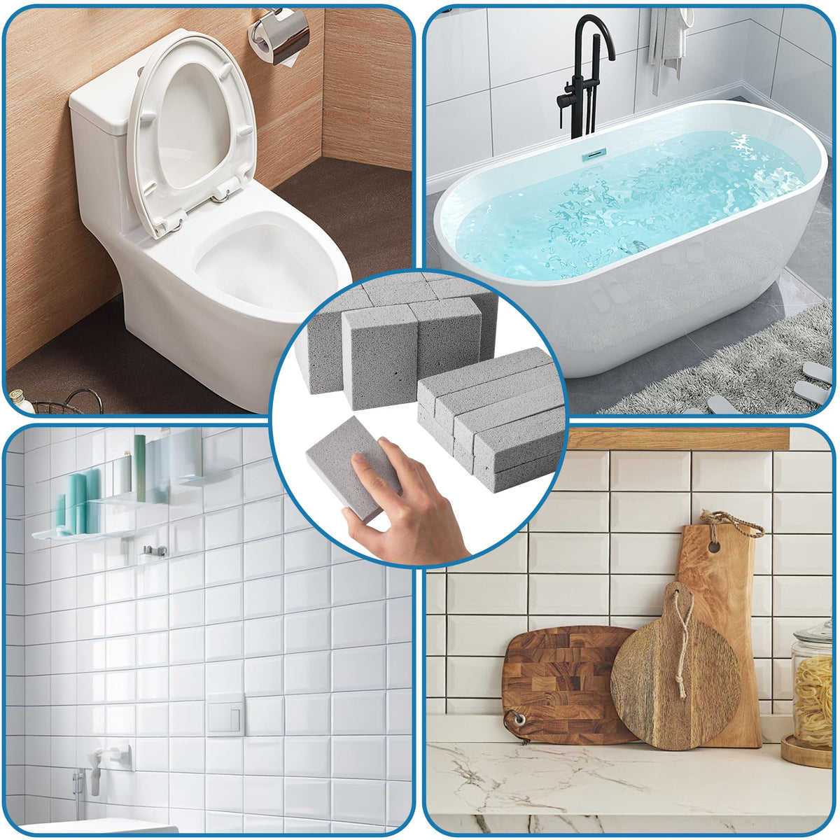 LFUTARI pumice stone in use for pool and spa surface upkeep.