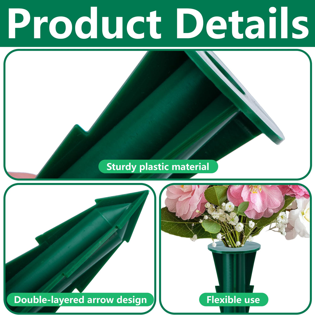 LFUTARI sturdy polypropylene holder resists cracking and rust in weather