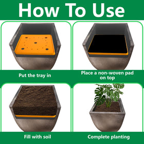 LFUTARI two-pack setup for easy integration with existing large pots