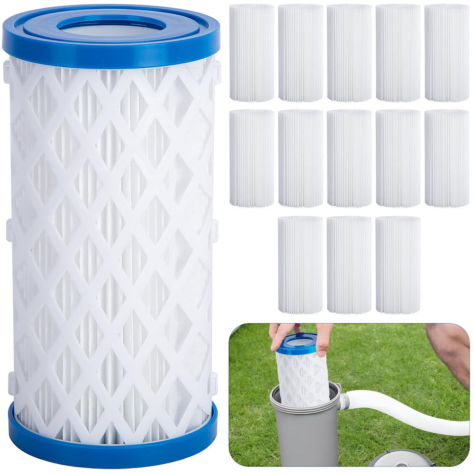 LFUTARI universal filter cartridge assembly for Type A/C/III pools enhances filtration efficiency.