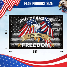 All-weather LFZHAN flag made of high-density polyester