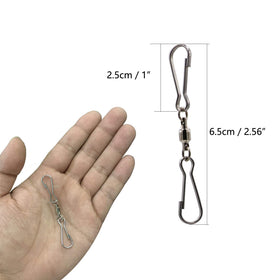 LGEGE dual clip swivels 5-pack ideal for wind socks and flags.