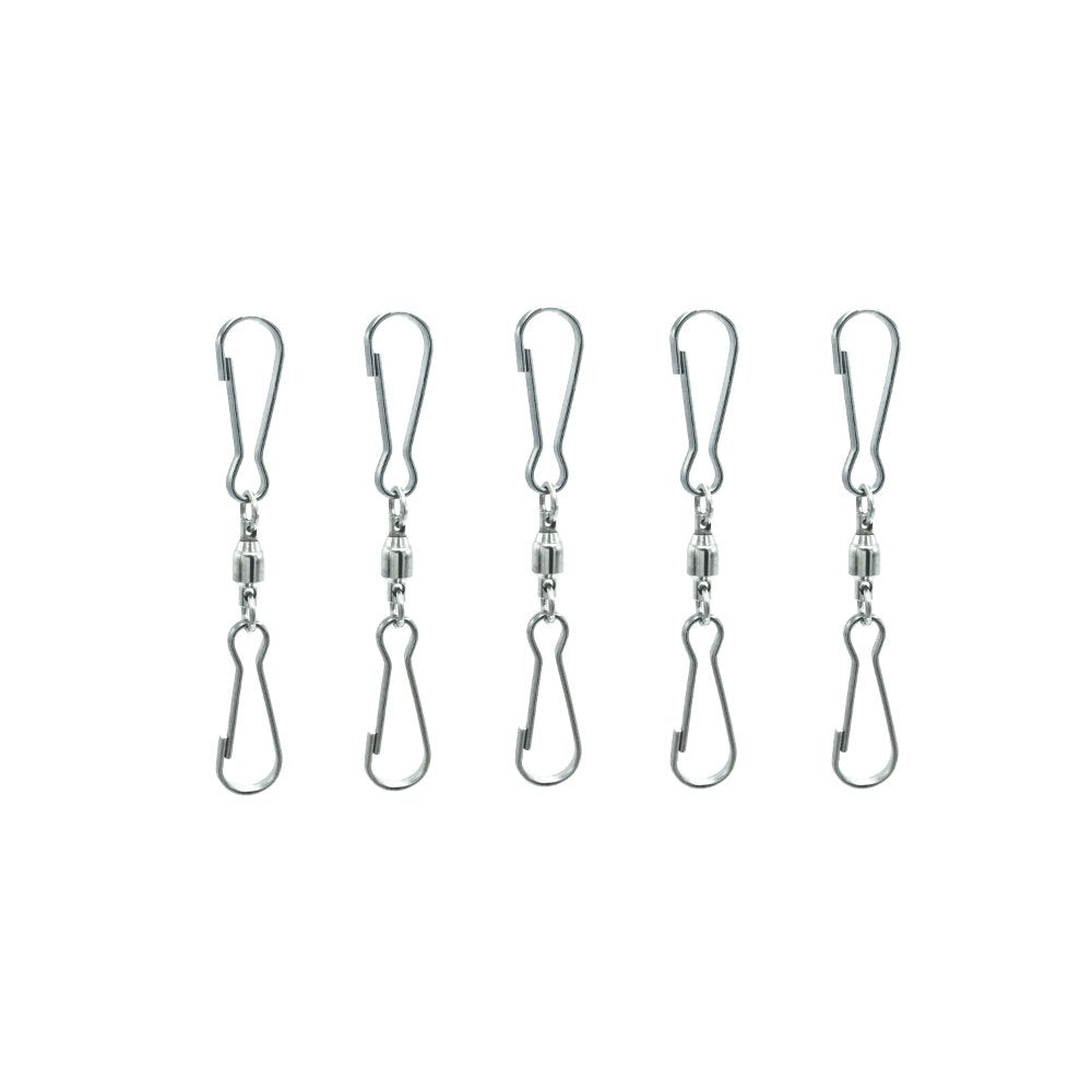 LGEGE spiral tail wind-twister clip secures decor in gusts.