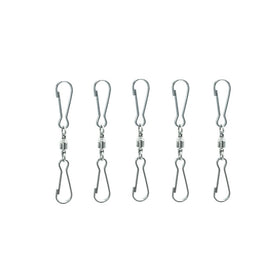 LGEGE spiral tail wind-twister clip secures decor in gusts.