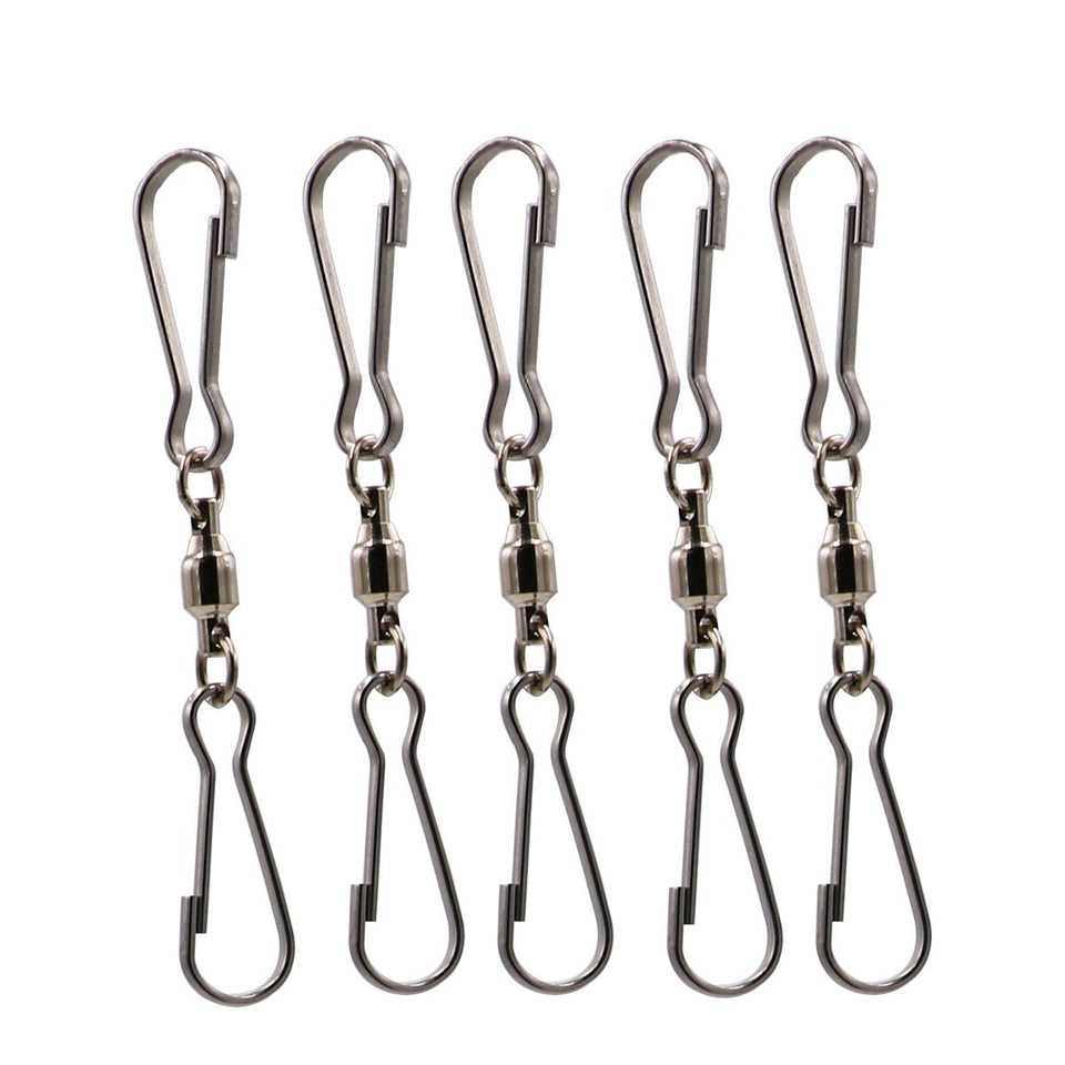 LGEGE wind spinner swivel clip enabling smooth 360° spin for outdoor hanging.