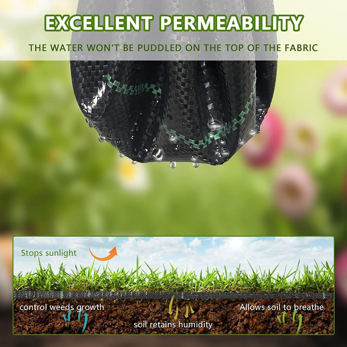 LGJIAOJIAO 30-u-shaped pegs secure the fabric for durable ground cover