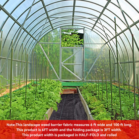 LGJIAOJIAO durable weed barrier fabric resists tearing under foot traffic