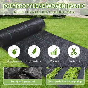 LGJIAOJIAO easy-install weed barrier makes setup quick and simple