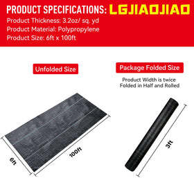 LGJIAOJIAO ground cover mat blocks weeds and reduces maintenance