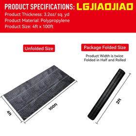 LGJIAOJIAO weed barrier ground cover keeps soil tidy while preserving moisture.