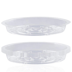 LHatrance plant saucer 10inch round protects surfaces while showcasing pots.