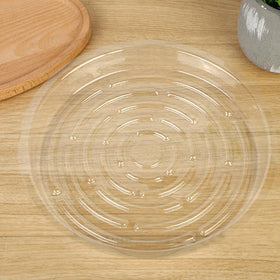 LHatrance round plant tray for easy cleaning and rearranging.