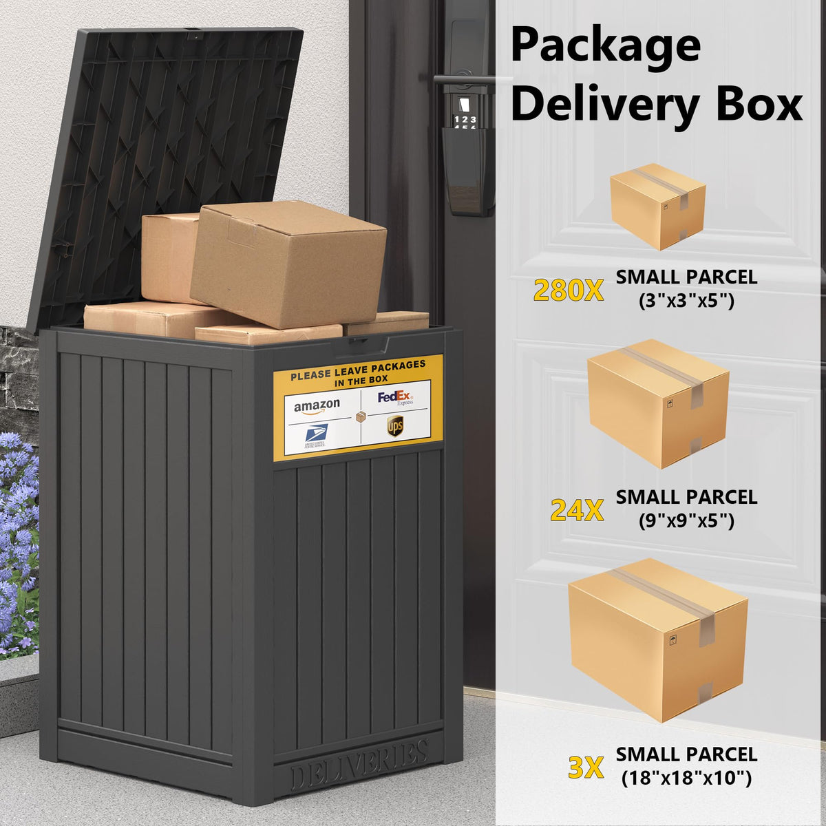 LHBGO easy-assembly delivery box for quick setup without tools.