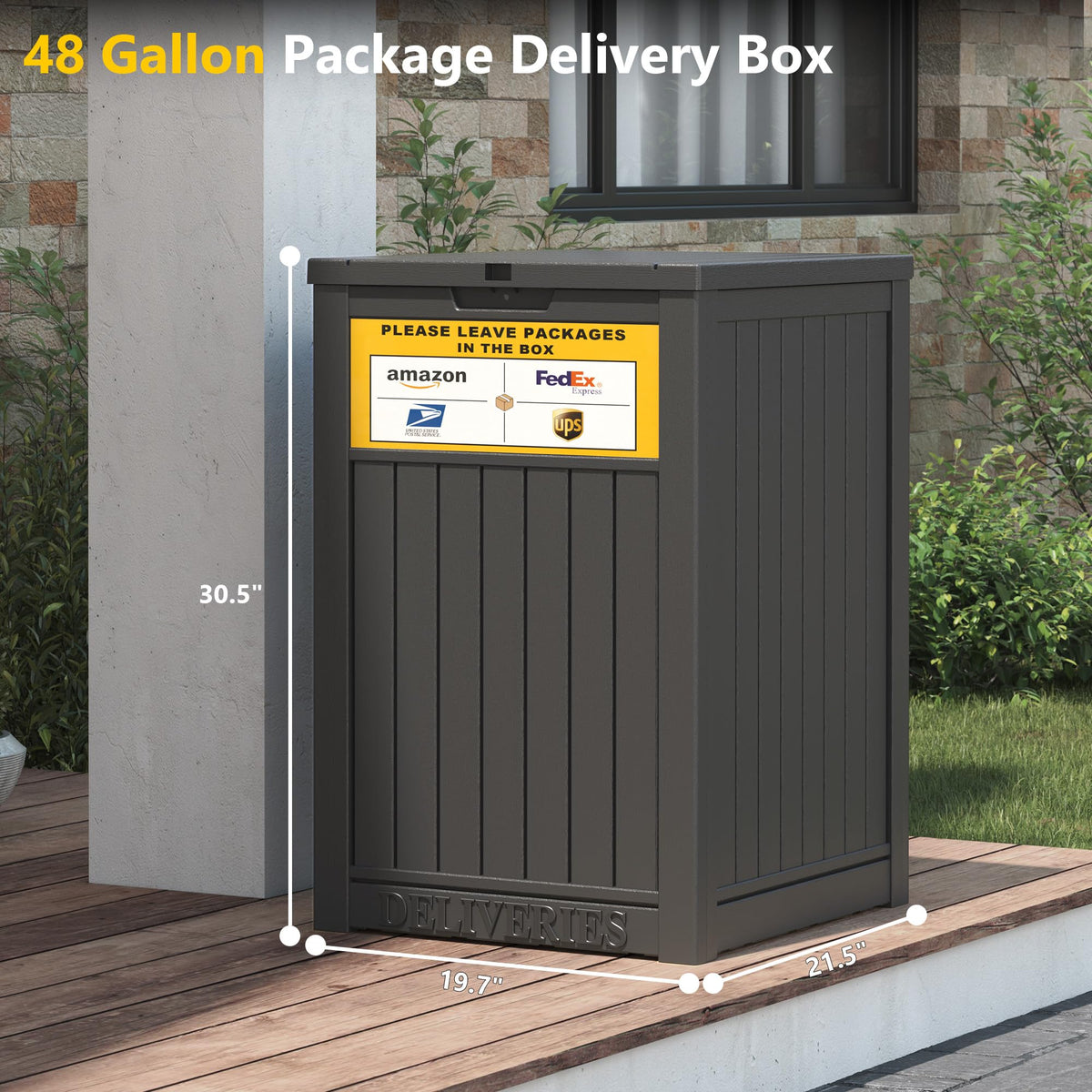 LHBGO lockable lid protects contents from theft and tampering.