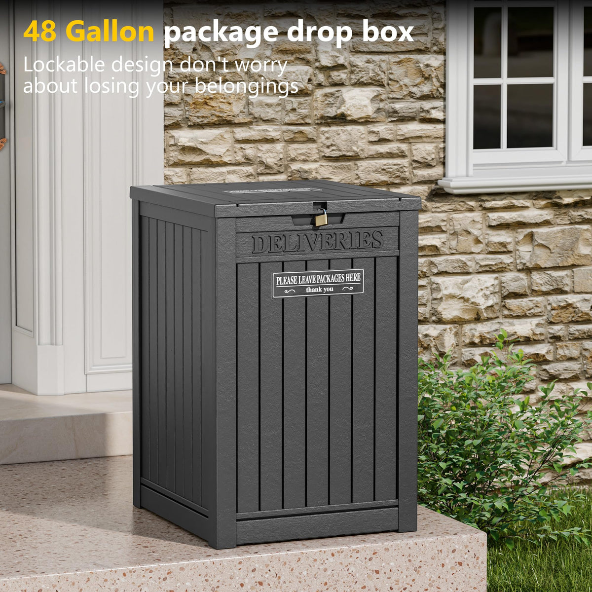 LHBGO outdoor tool storage box keeping gardening gear organized