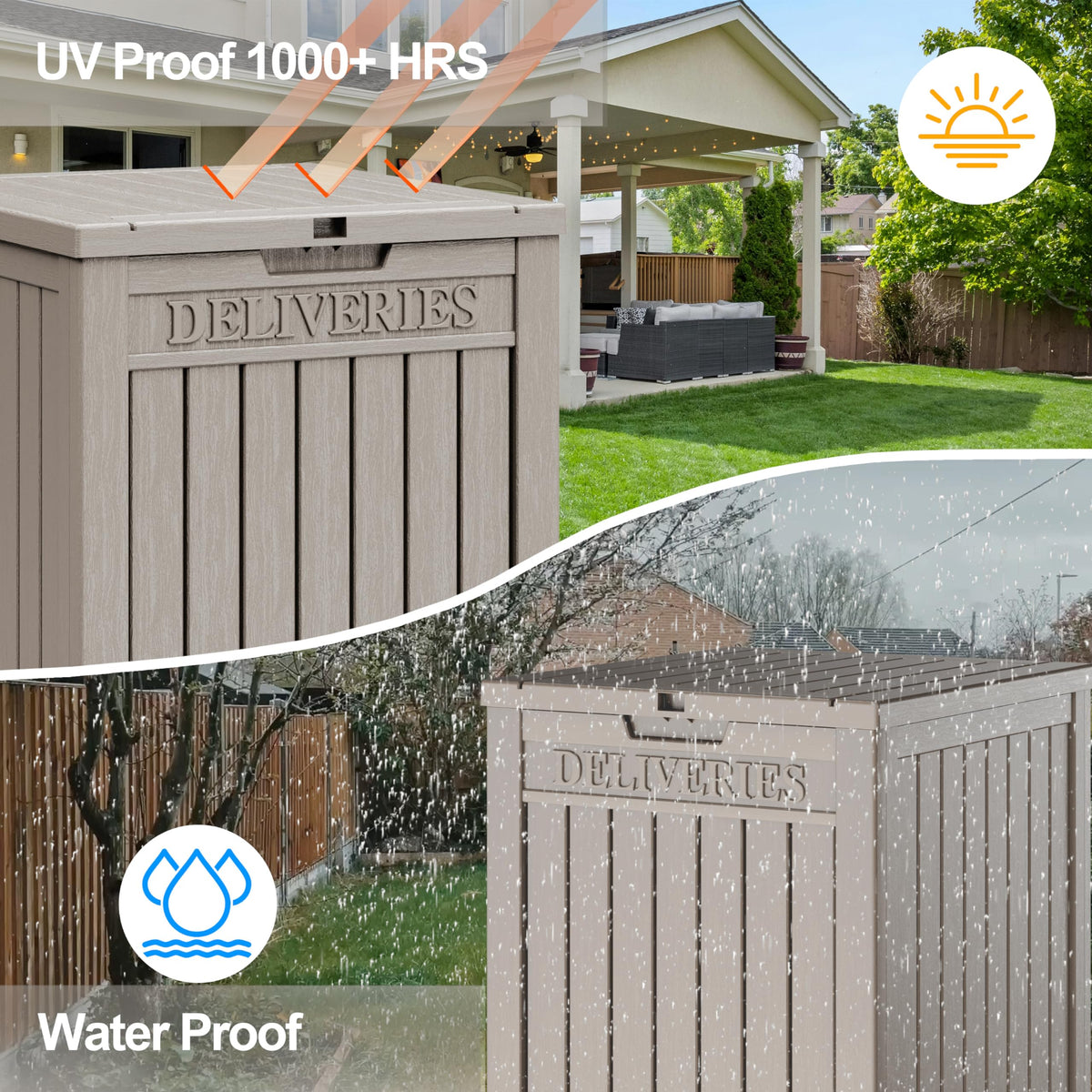 LHBGO supports versatile outdoor use on decks patios and entryways
