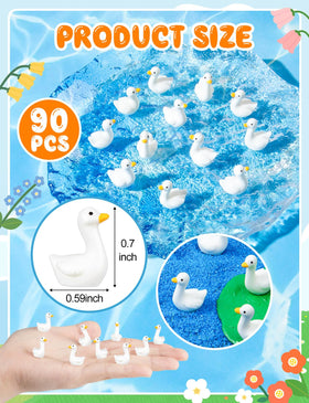 LHSYFBZ goose dollhouse figurine brightens miniature scenes with lifelike detail.