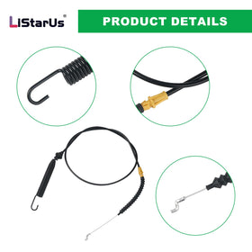 LiStarUs deck cable with spring end for smooth engagement.