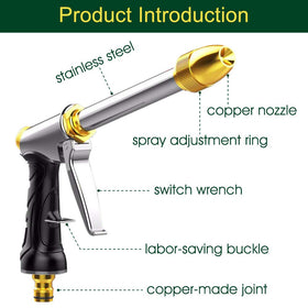 LIANRAN hose nozzle 360 rotation sprays from any angle.